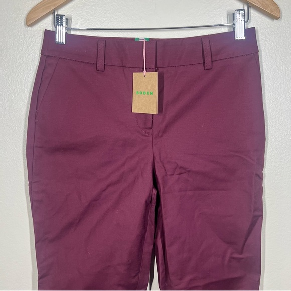 Boden Womens Richmond 7/8 Trouser Pants Deep Wisteria purple Size US 4 Petite - Picture 3 of 9